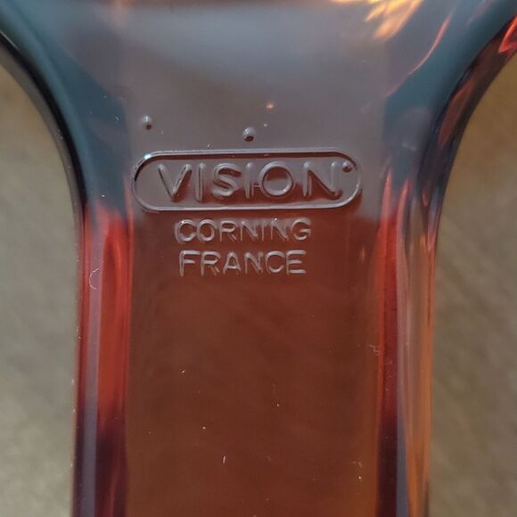 Visions Amber By Corning Glass 10" Waffle Bottom Skillet w/ Lid - Picture 5 of 9